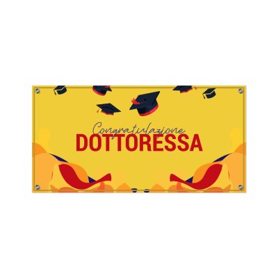 Striscione festa di laurea