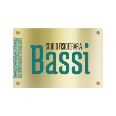Targa Studio Fisioterapia Singola Lastra Alluminio