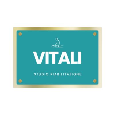 Targa Studio Fisioterapia Doppia Lastra