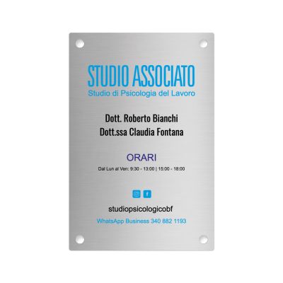 Targa Studio Psicologi Associati