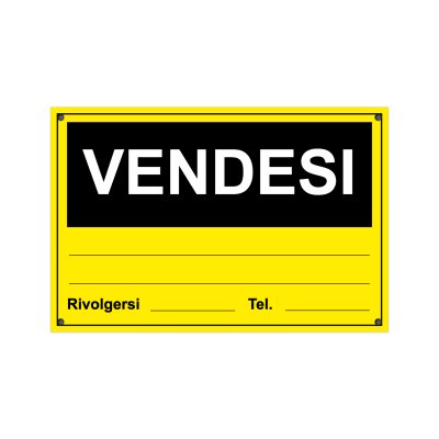 Cartello vendesi appartamento
