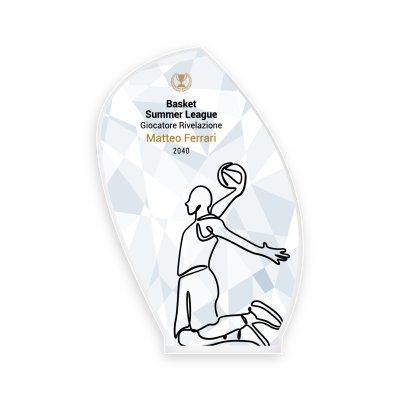 Trofeo premiazione Basket