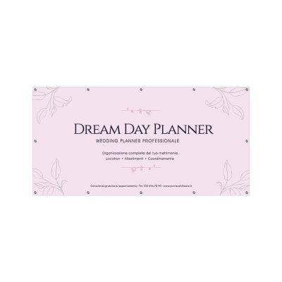 Striscione Wedding planner
