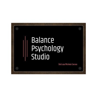Targa Studio Psicologico Doppia Lastra Alluminio