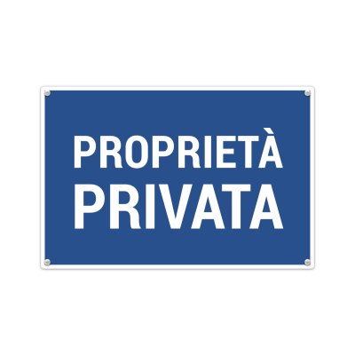 Cartello proprietà privata