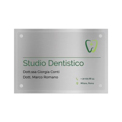 Targa Studio Dentistico Doppia Lastra