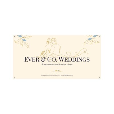 Striscione Wedding day planner