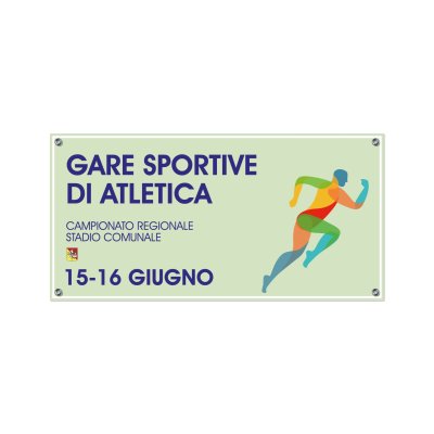Striscione gara di atletica