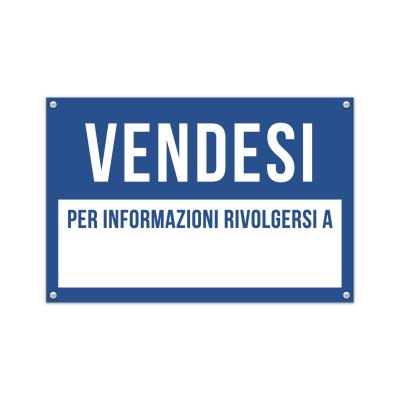 Cartello vendesi immobili