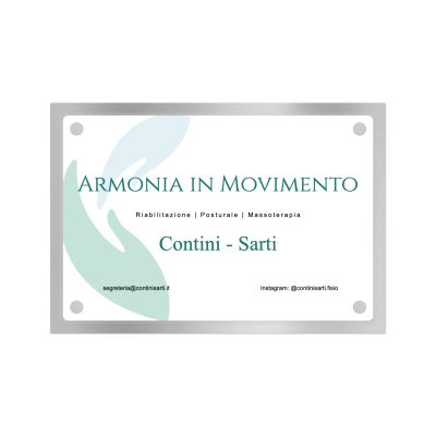 Targa Studio Fisioterapia Doppia Lastra