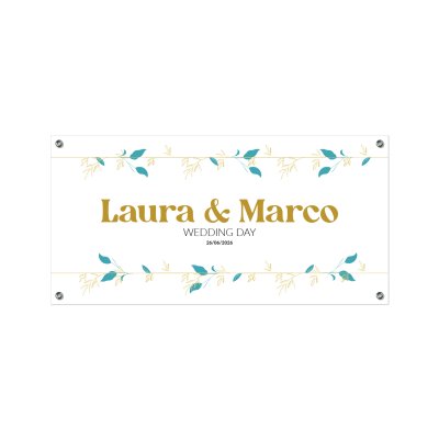 Striscione Wedding Day