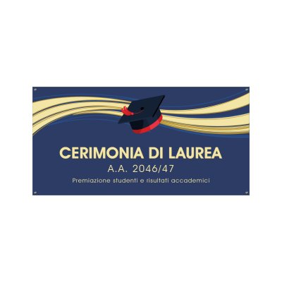 Striscione Cerimonia di Laurea