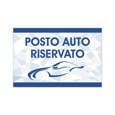 Cartello posto auto riservato