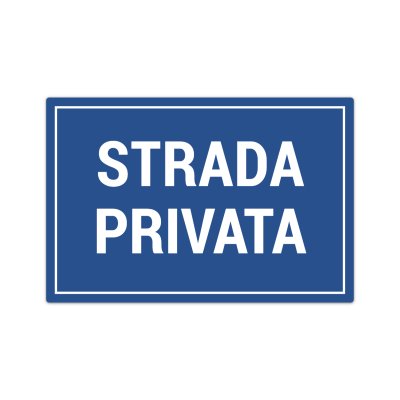 Cartello strada privata