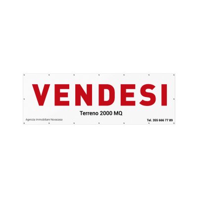 Striscione vendesi terreno