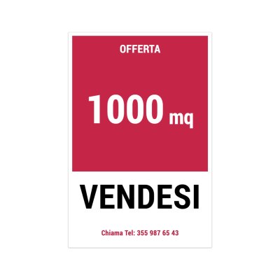 Cartello vendesi appartamento