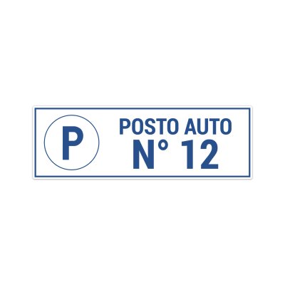 Cartello posto auto