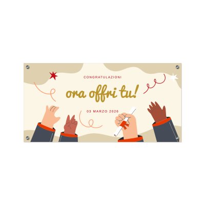Striscione congratulazione dottore