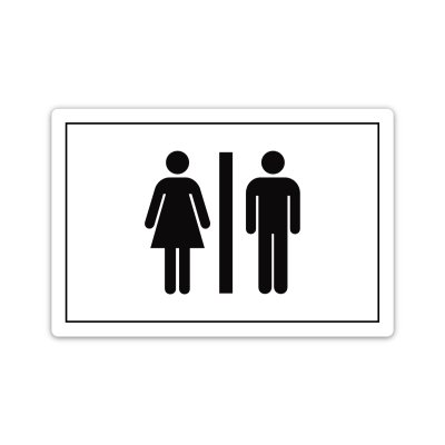 Cartello toilette uomo donna