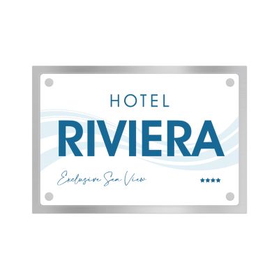 Targa Ingresso Hotel Doppia Lastra Alluminio