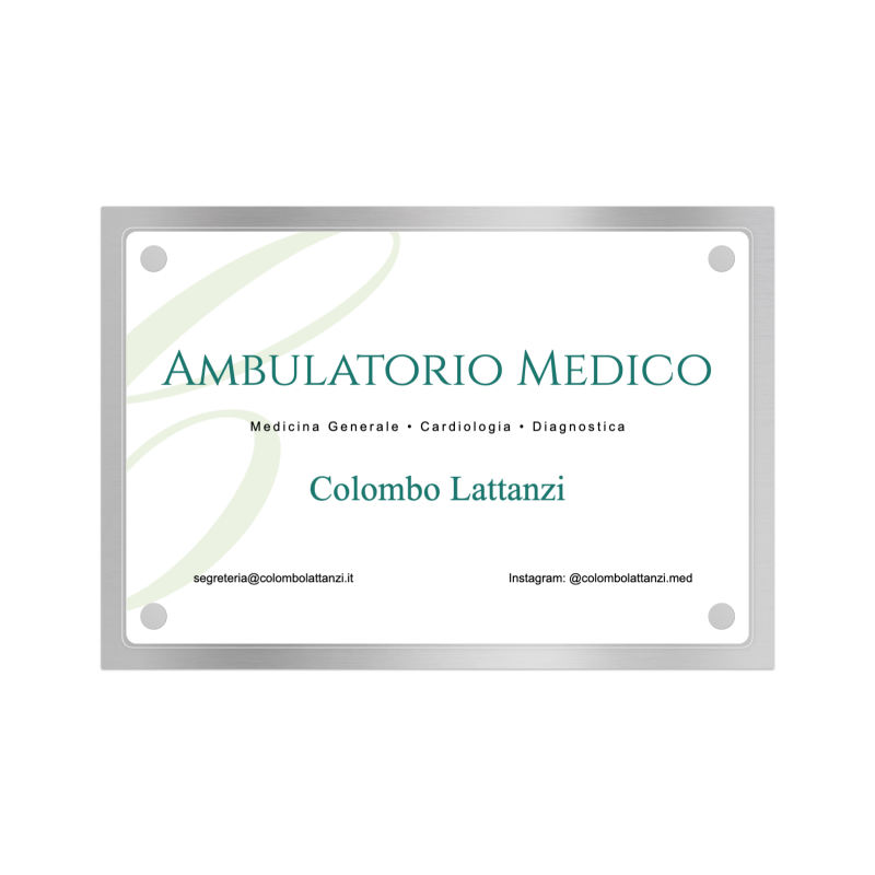 Targa Studio Medico Doppia Lastra