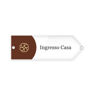 Cartello ingresso casa
