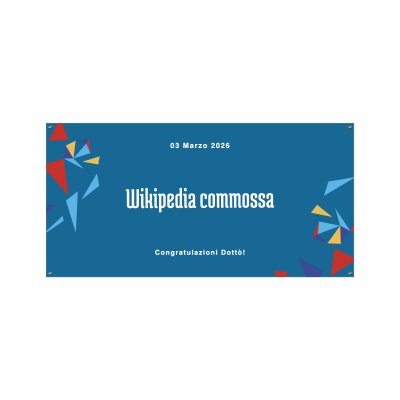 Striscione Laurea cm 200x100