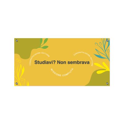 Striscione Laurea