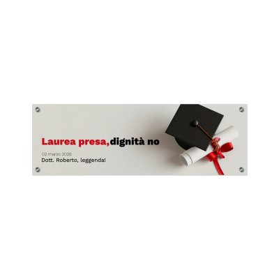 Striscione congratulazioni per la tua laurea