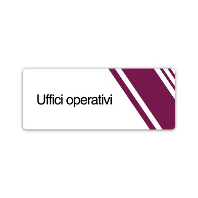 Targhetta Uffici operativi
