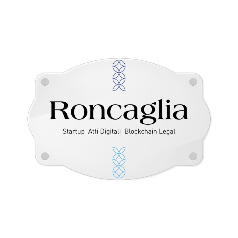 Targa Notaio Singola lastra Plexiglass
