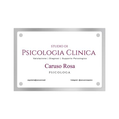 Targa Studio di Psicologia Doppia Lastra fondo Alluminio