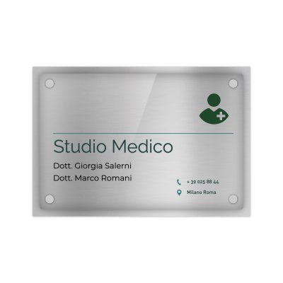 Targa studio medico Doppia Lastra